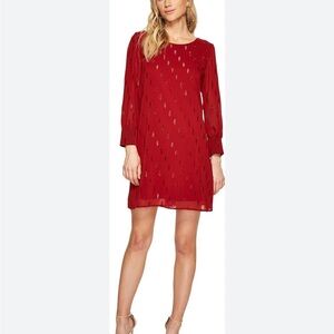 BB Dakota Red Long Sleeve Dress
